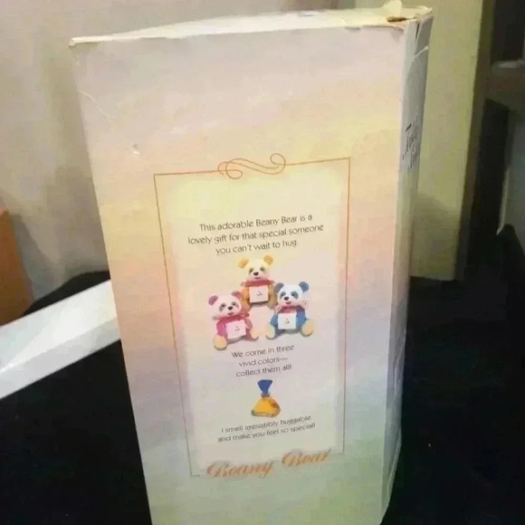 "LIZ CLAIBORNE" Blue and White Small Perfume Gift Bear - Picture 3 of 5